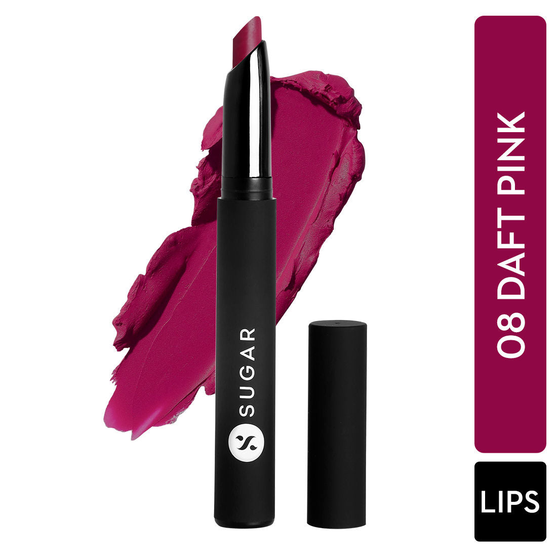 Sugar Matte Attack Transferproof Lipstick - 08 Daft Pink (Deep Pink) (2G)