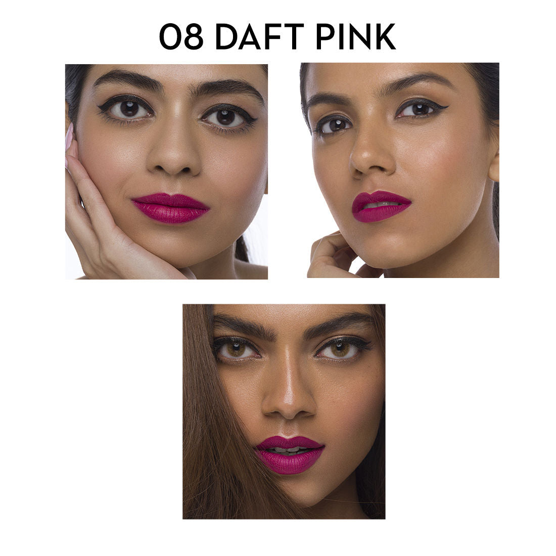 Sugar Matte Attack Transferproof Lipstick - 08 Daft Pink (Deep Pink) (2G)-5