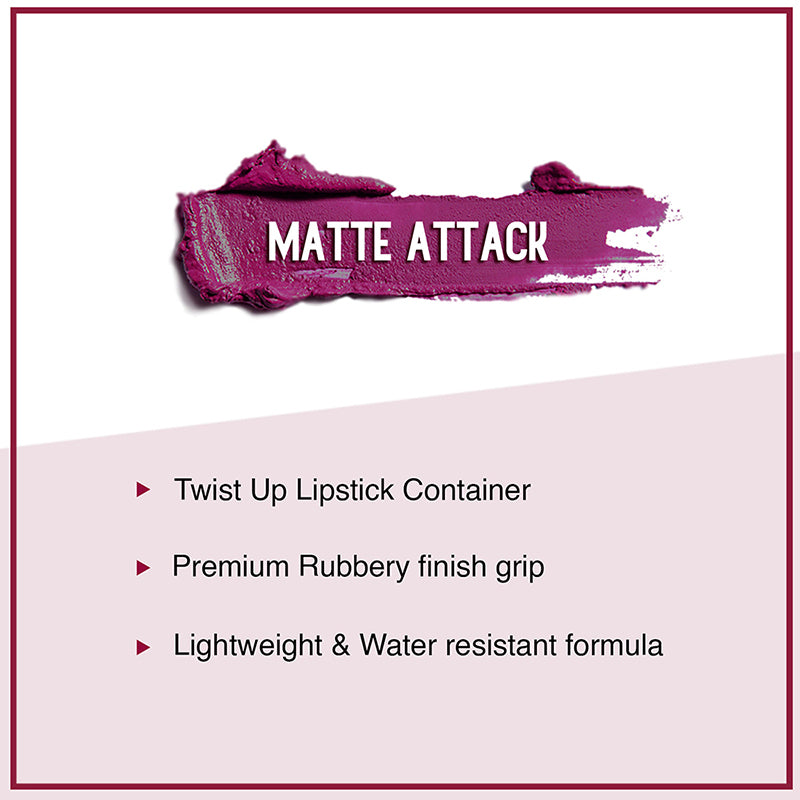Sugar Matte Attack Transferproof Lipstick - 08 Daft Pink (Deep Pink) (2G)-6