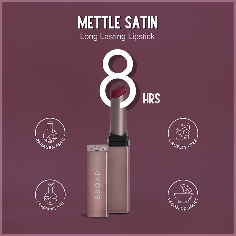 Sugar Mettle Satin Lipstick - 09 Charlotte (True Blue Red) (2.2G)-2
