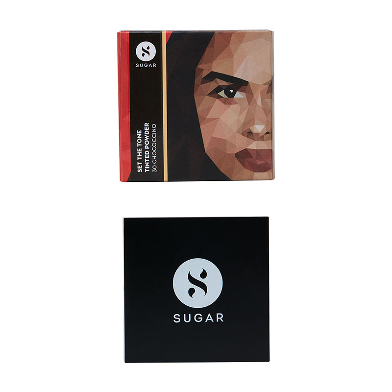 Sugar Set The Tone Tinted Powder - 30 Chococcino (Medium) (15Gm)-4