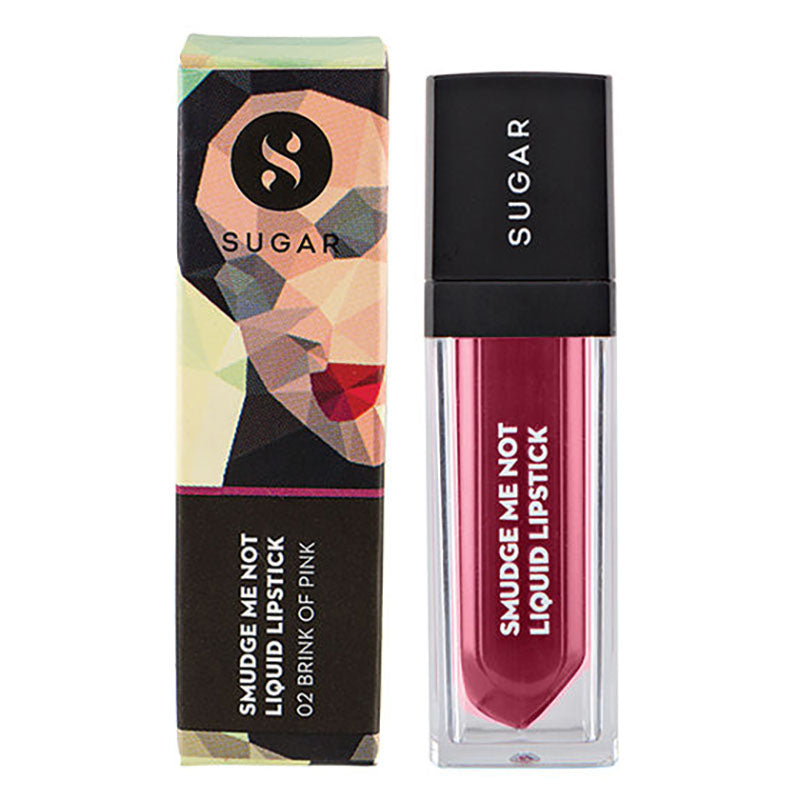 Sugar Smudge Me Not Liquid Lipstick - 02 Brink Of Pink (4.5Ml)-5