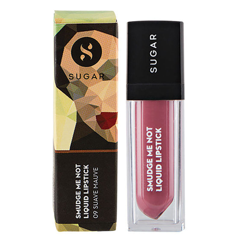 Sugar Smudge Me Not Liquid Lipstick - 09 Suave Mauve (Mauve) (4.5Ml)-6
