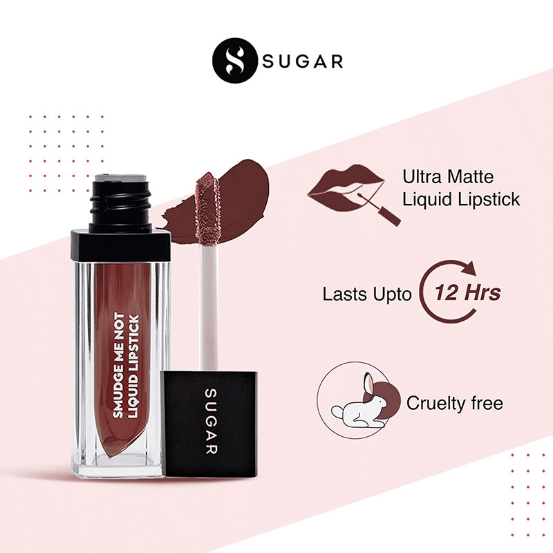 Sugar Smudge Me Not Liquid Lipstick - 20 Cocoa Ammo (4.5Ml)-7