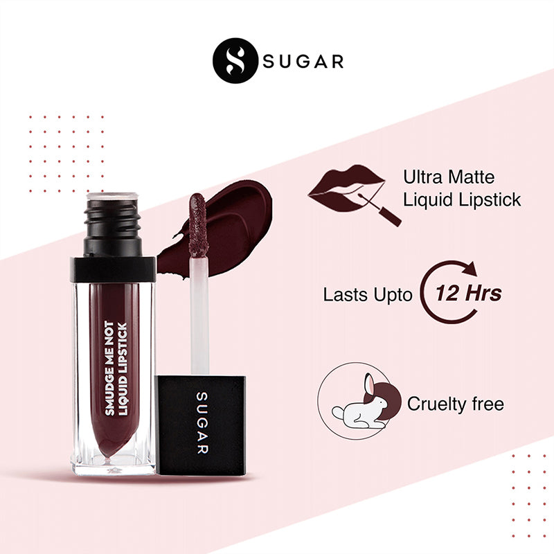 Sugar Smudge Me Not Liquid Lipstick - 25 Very Mulberry (Deep Berry) (4.5Ml)-2