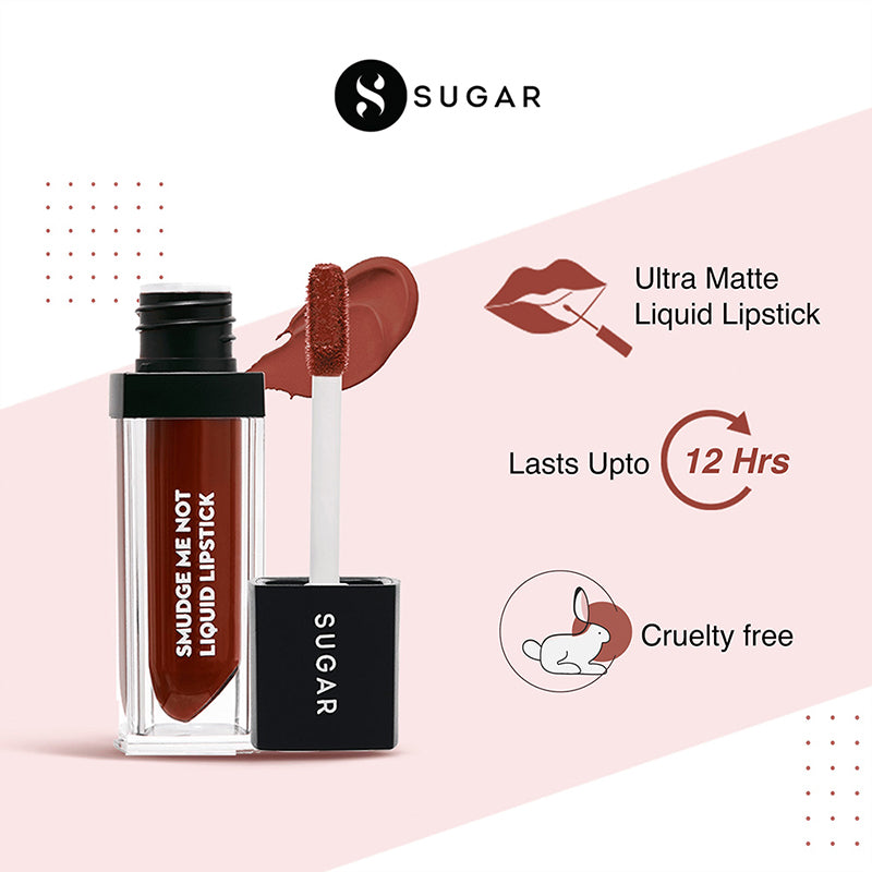 Sugar Smudge Me Not Liquid Lipstick - 41 Gotta Terracotta (4.5Ml)-7