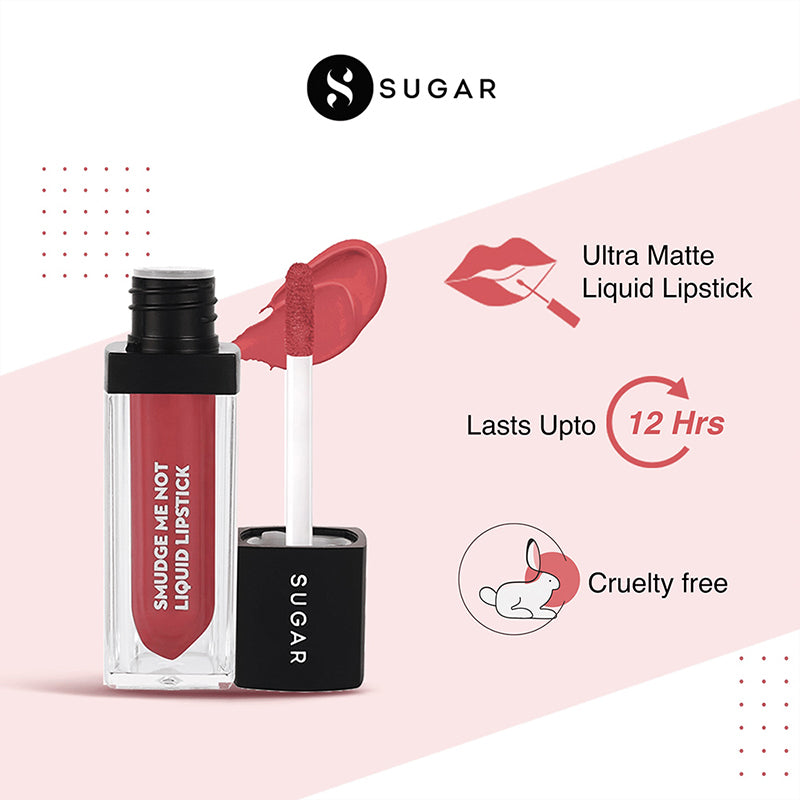 Sugar Smudge Me Not Liquid Lipstick - 44 Preach Peach (4.5Ml)-8