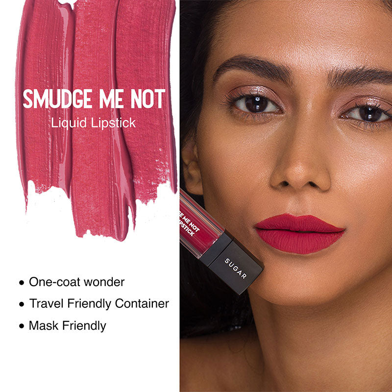 Sugar Smudge Me Not Liquid Lipstick - 51 Fine Wine (Burgundy Red) (4.5Ml)-8