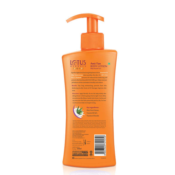 Lotus Herbals Safe Sun Anti-Tan Body lotion SPF-25