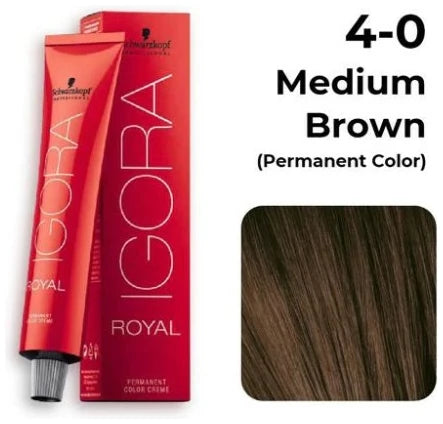 Schwarzkopf Igora Royal Hair Color 60ml 4-0 Medium Brown