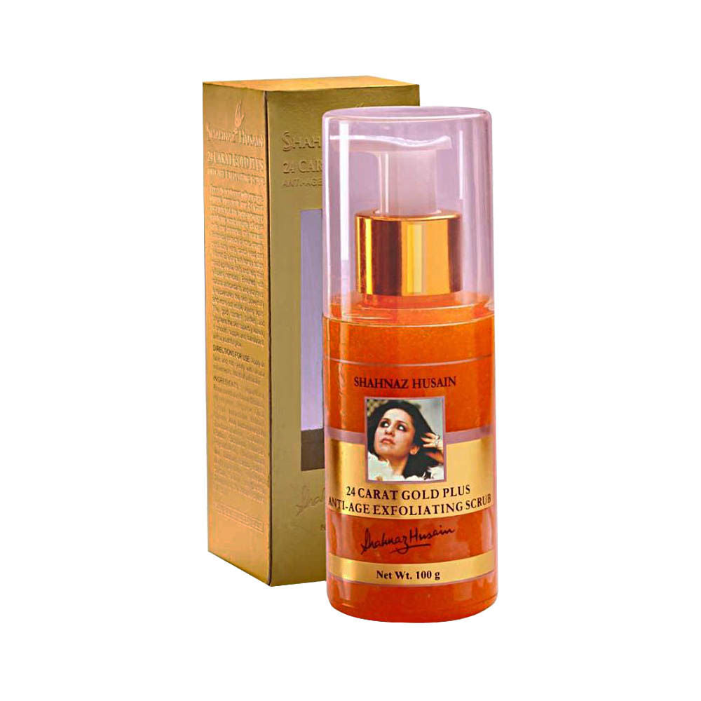 Shahnaz Husain 24 Carat Gold Anti - Age Exfoliating Scrub (100G)