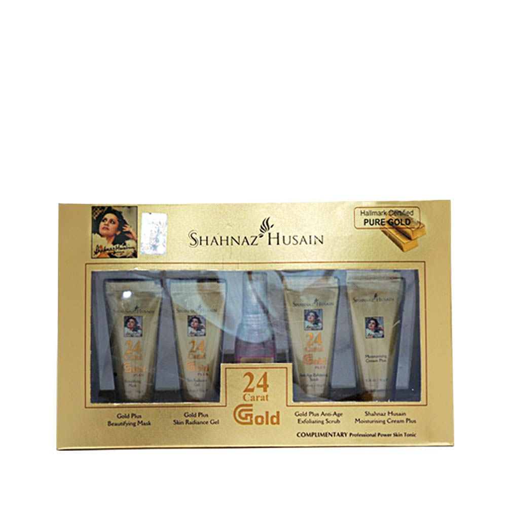 Shahnaz Husain 24 Carat Gold Plus Skin Radiance Kit (40Gm+15Ml)