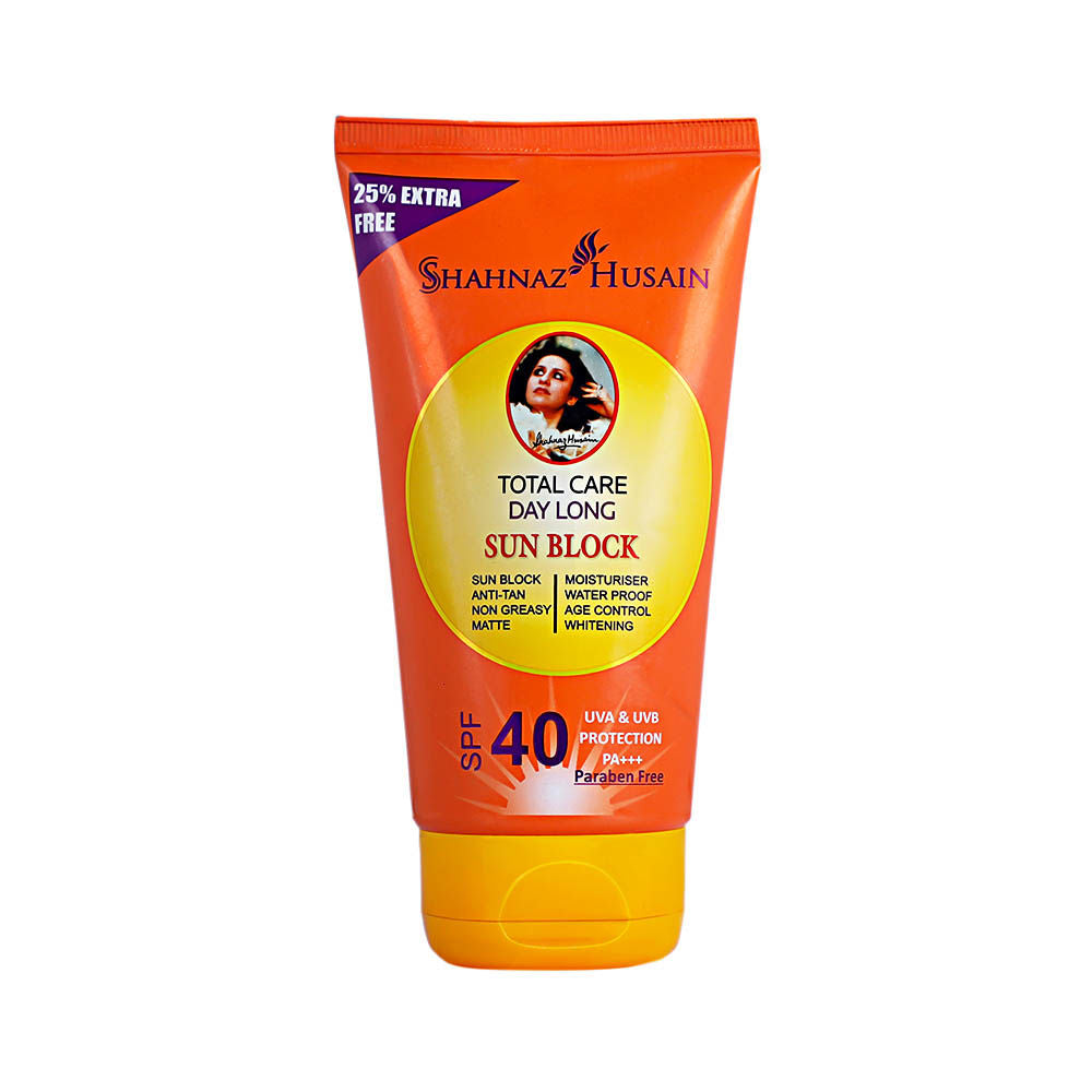 Shahnaz Husain Sun Block Total Care Day Long - Spf 40 Pa+++ (100G)