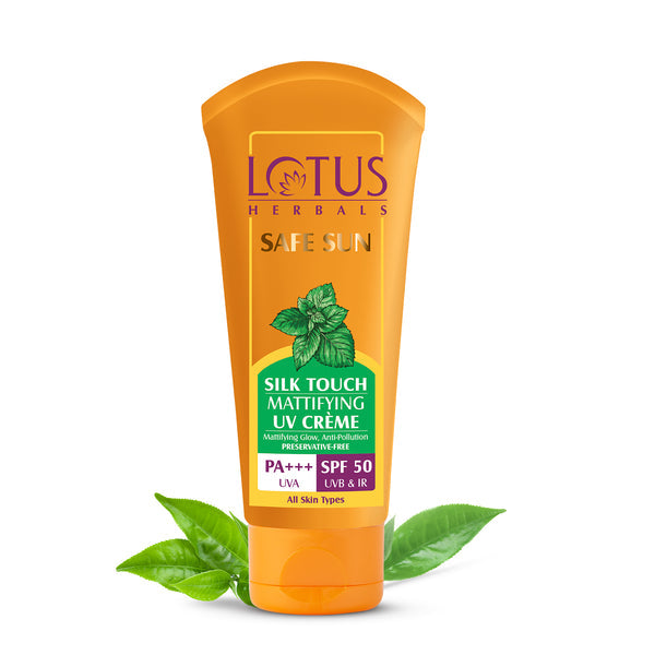 Lotus Herbals Safe Sun Silk Touch Mattifying UV Crème SPF 50