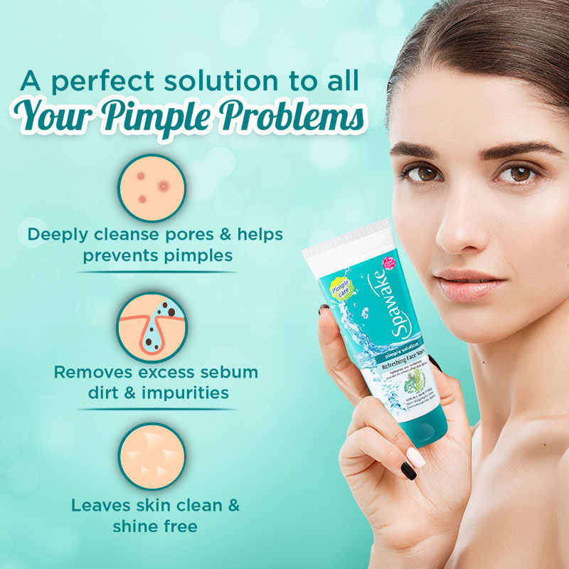 Spawake Pimple Solution Refreshing Face Wash (50Gm)-2