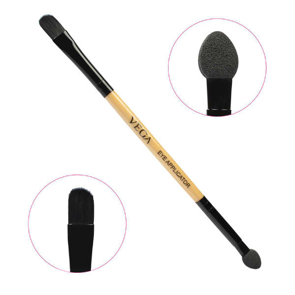 Vega 2 In 1 Mini Make Up Brush- Eye Shadow And Eye Applicator (Dmb-01)