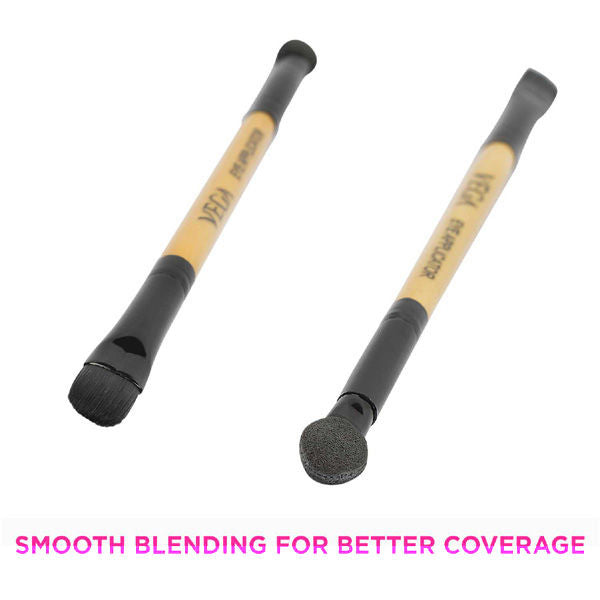 Vega 2 In 1 Mini Make Up Brush- Eye Shadow And Eye Applicator (Dmb-01)-3