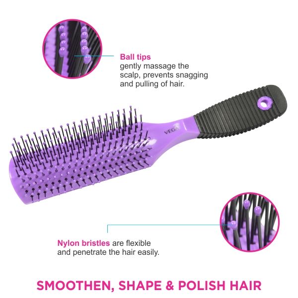 Vega Basic Collection Hair Brush - R1-Fb (Color May Vary)-4