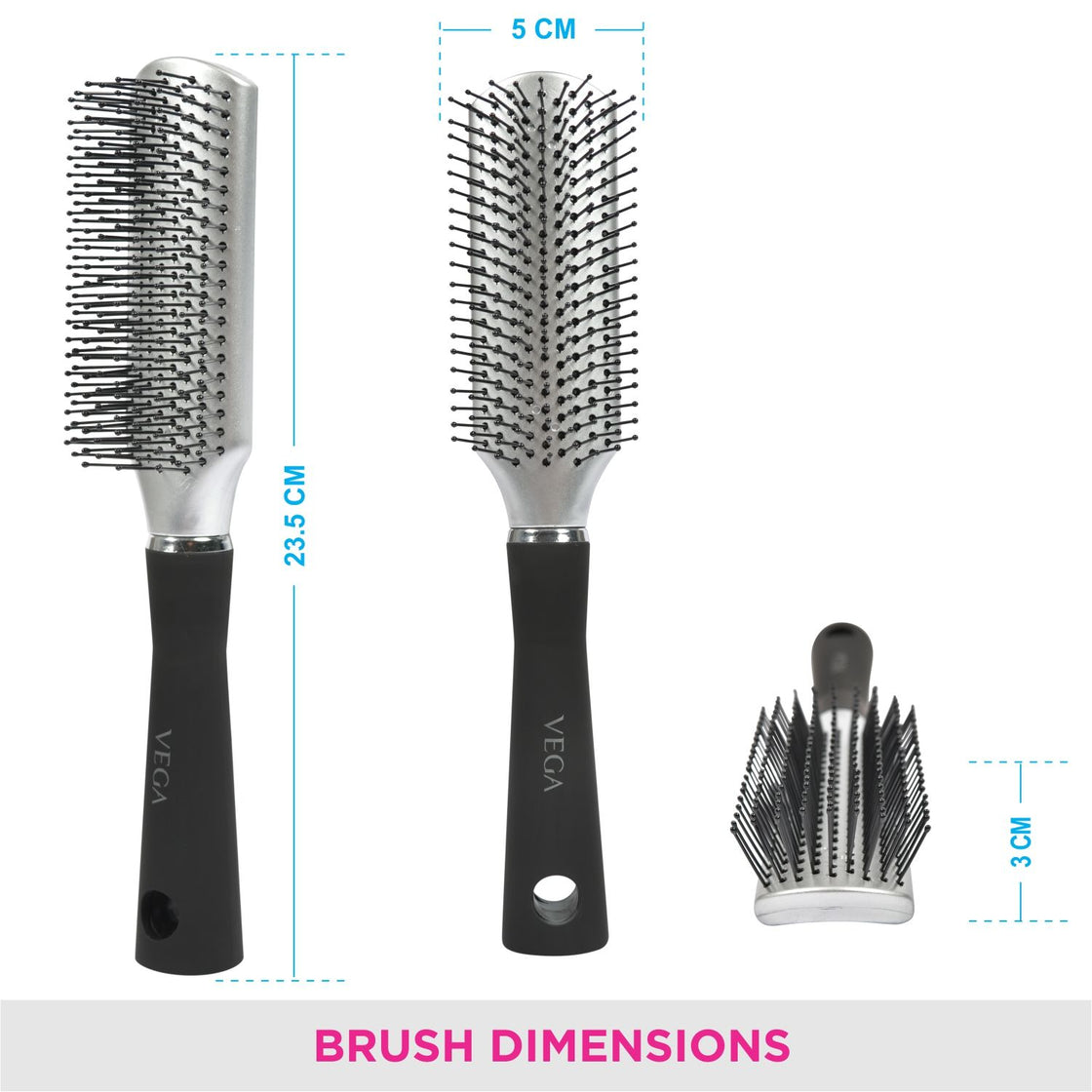Vega Basic Collection Hair Brush - R10-Fb (Color May Vary)-5