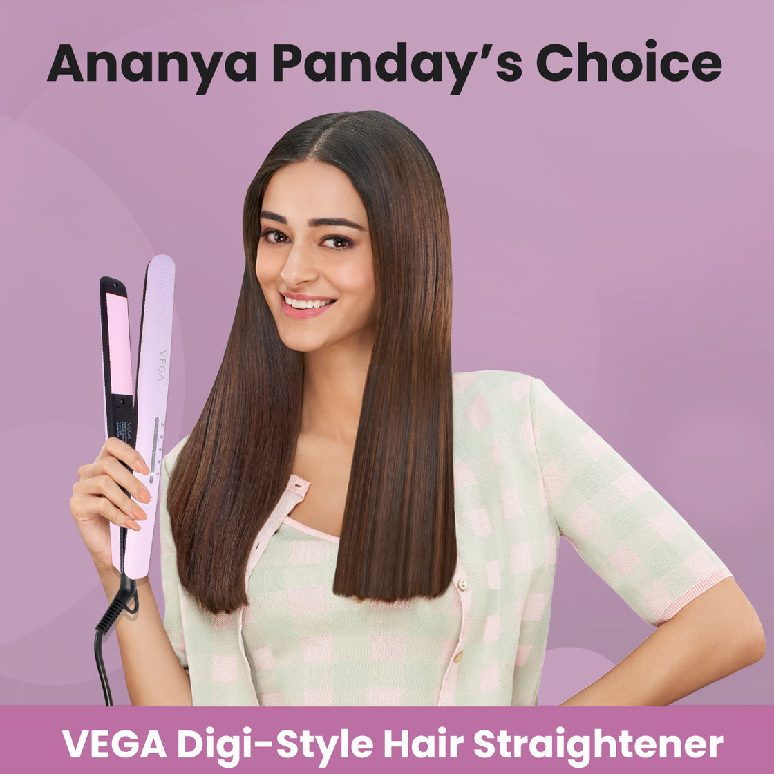 Vega Digi Style Hair Straightener With 5 Temperature Settings & Quick Heat Up (Vhsh-31)-4