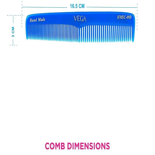 Vega Hmsc-09 D Graduated Dressing Comb (Color May Vary)-7