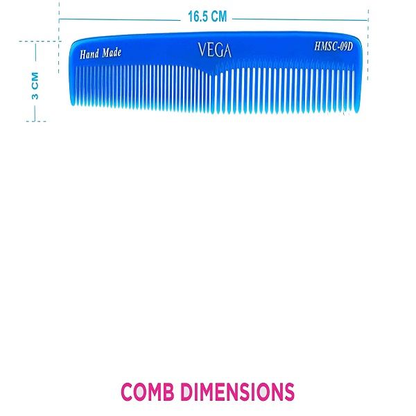 Vega Hmsc-09 D Graduated Dressing Comb (Color May Vary)-7