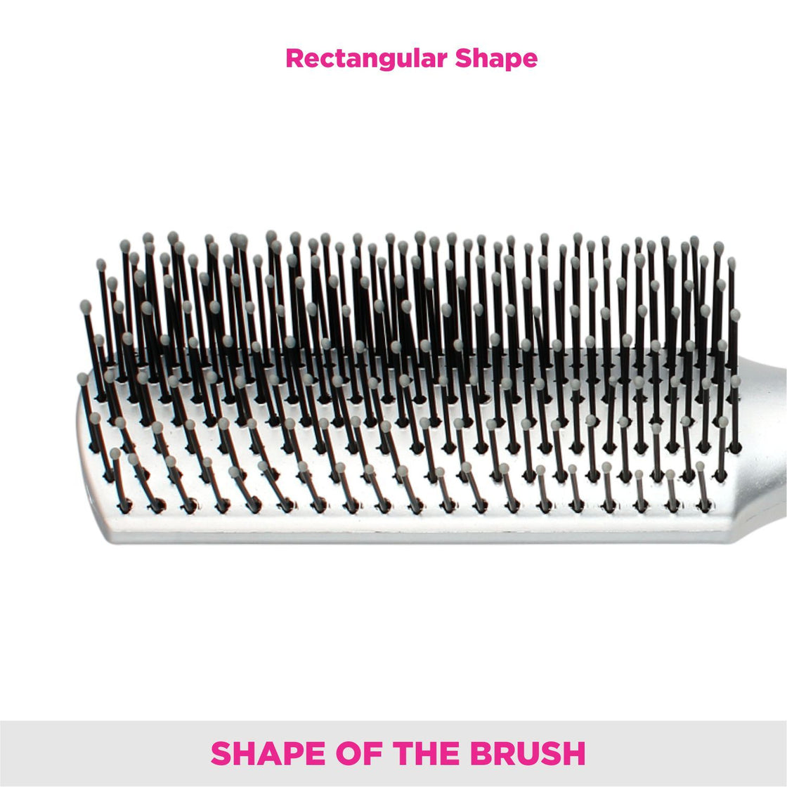 Vega Hair Brush Set + Free Small Hair Brush Worth Rs.140 Inside This Pack (Hsb-01)