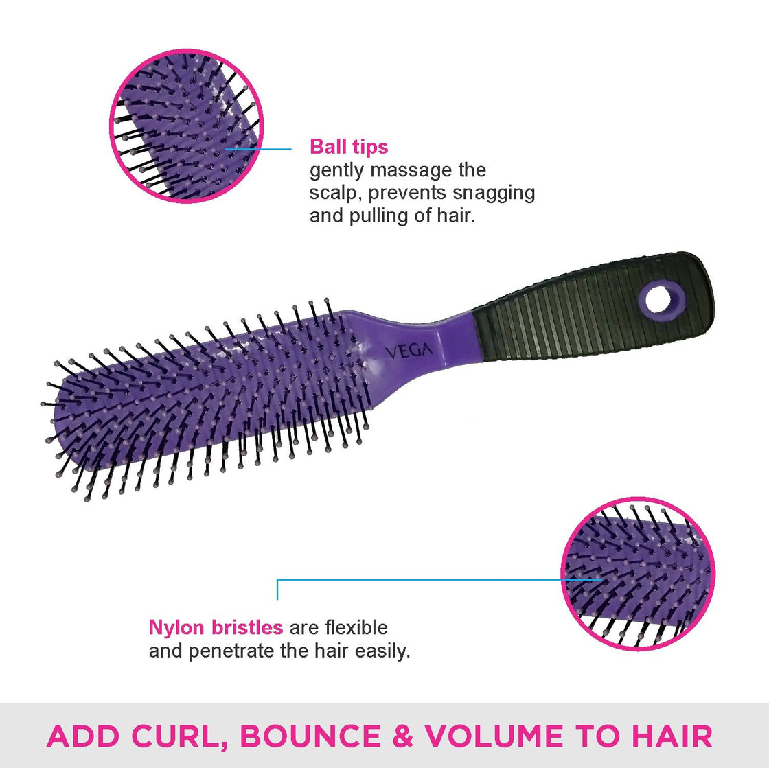 Vega Hair Grooming Set (Hbcs-02)(Color May Vary) Free Comb Worth Rs. 85/--4