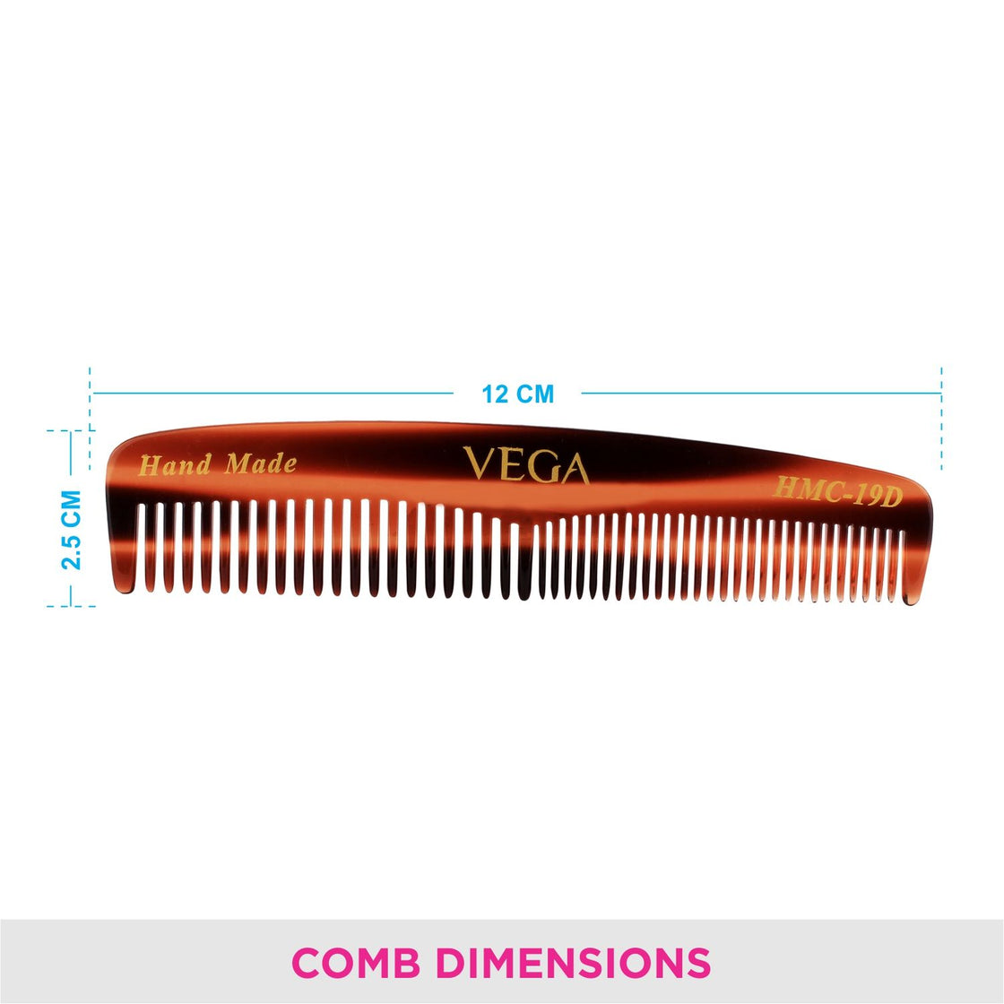 Vega Handcrafted Comb (Hmc-19 D)-5