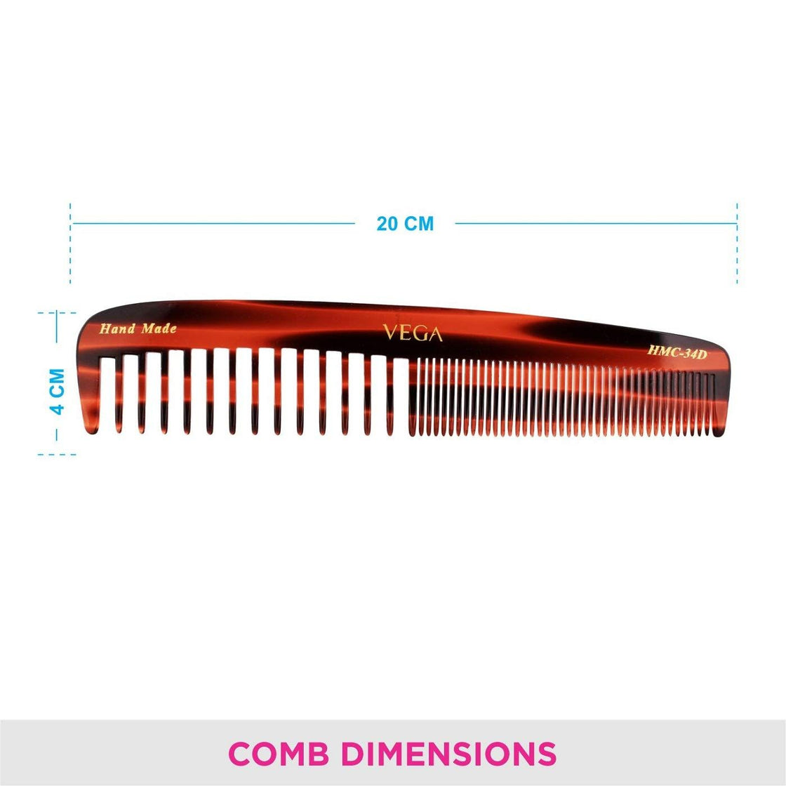 Vega Handcrafted Comb (Hmc-34D)-5