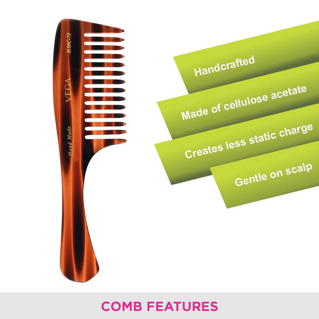 Vega Handcrafted Comb Hmc-71-4