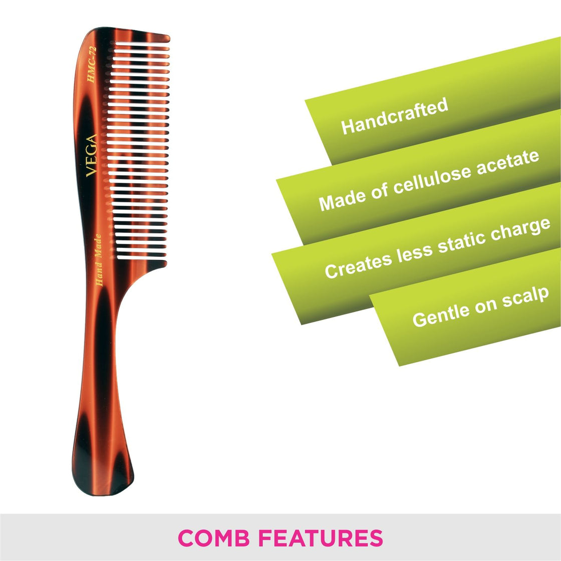 Vega Handcrafted Comb (Hmc-73)-4