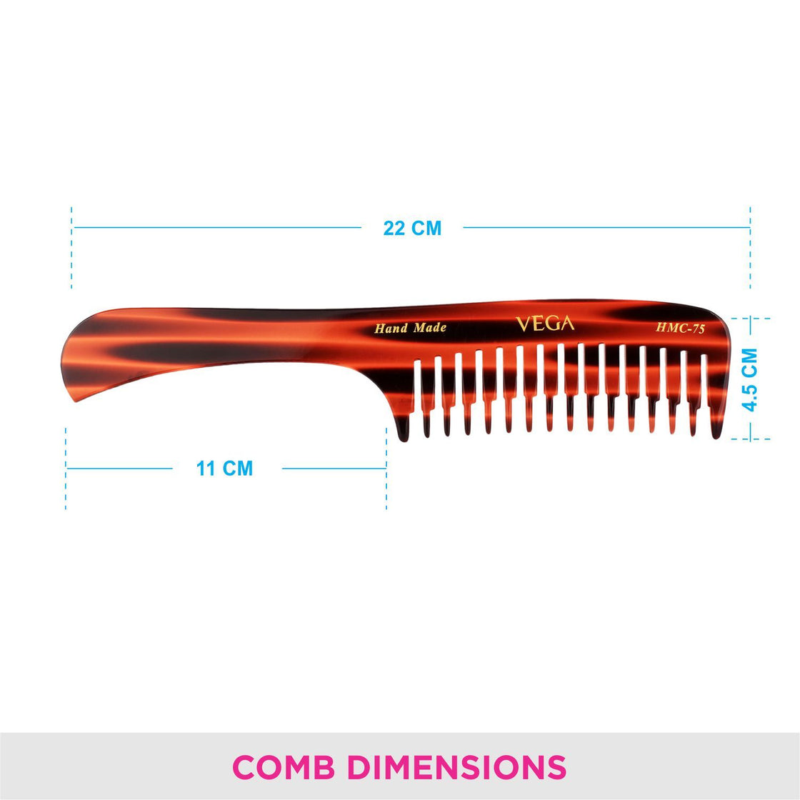 Vega Handcrafted Comb (Hmc-75)-5