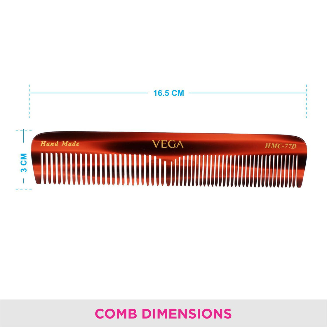 Vega Handcrafted Comb (Hmc-77 D)-5