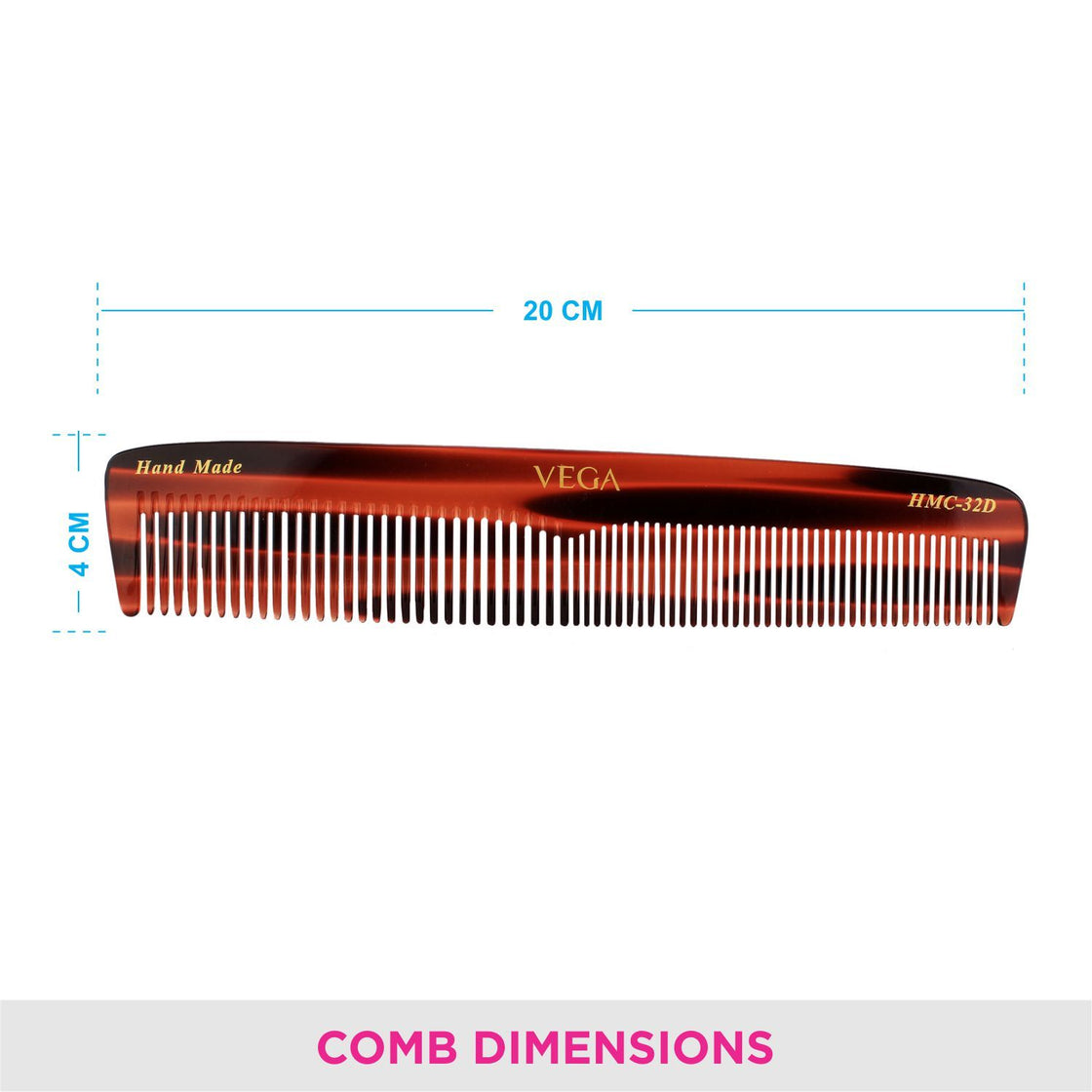Vega Handcrafted Hair Comb(-Hmc-32D)-5