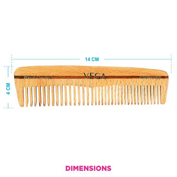 Vega Pocket Wooden Comb (Hmwc-07)-6