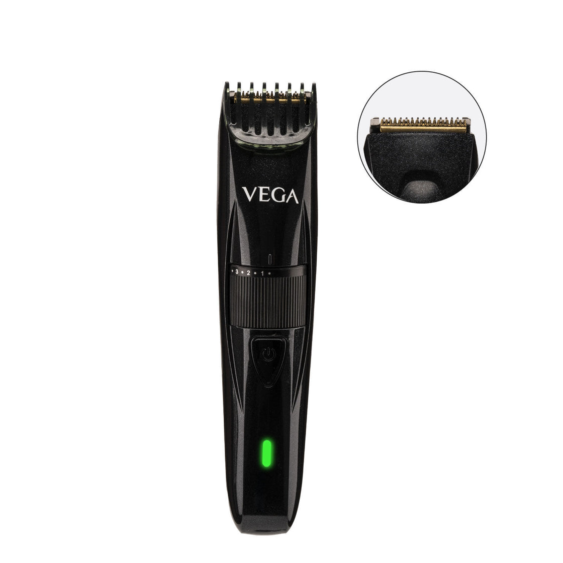 Vega Power Series P-2 Beard Trimmer For Men - Black (Vhth-26)