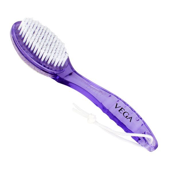 Vega Pumice Stone/Brush With Handle Pd-01N - Color May Vary