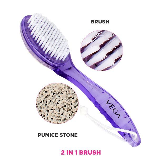 Vega Pumice Stone/Brush With Handle Pd-01N - Color May Vary-7