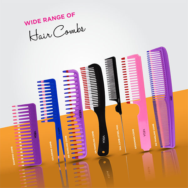 Vega Regular Hair Combs (1268) (Color May Vary)-3