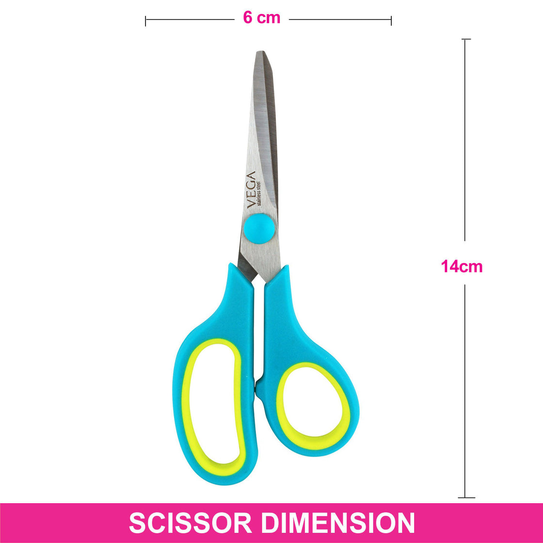 Vega Small General Cutting Scissor (Scs-01) (Colur May Vary)-5