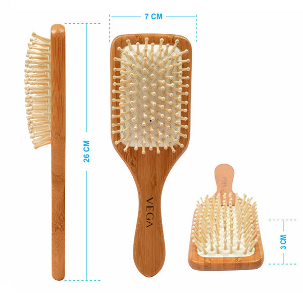 Vega Wooden Bristle Paddle Brush (E2-Pbb)-7
