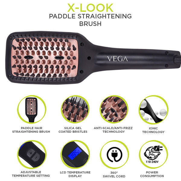 Vega X-Look Paddle Straightening Brush - Vhsb-02-8