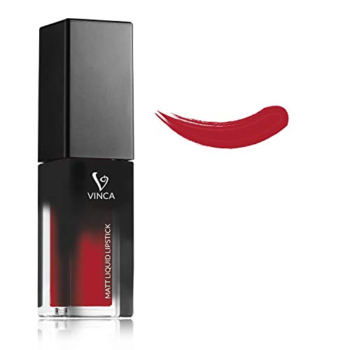 Vinca Matte Liquid Lipstick-Romantic Red