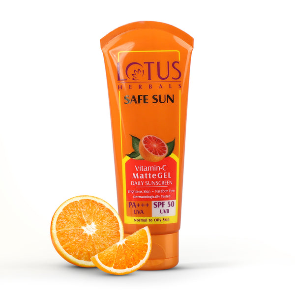 Lotus Herbals Safe Sun Vitamin-C MatteGEL Daily Sunscreen SPF 50 100g