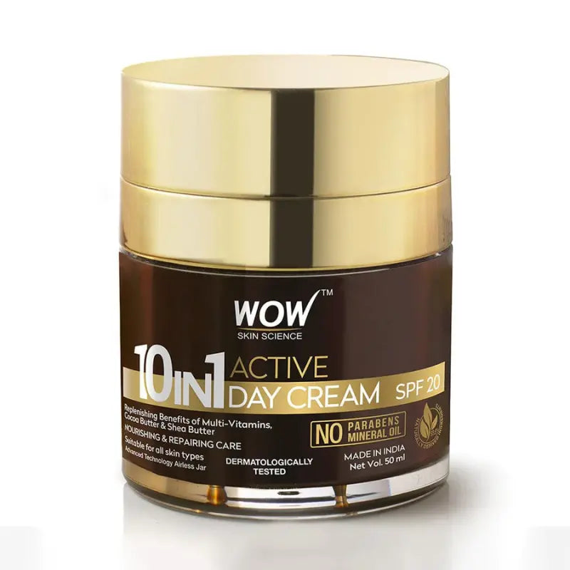 Wow Skin Science 10-In-1 Active Day Cream Spf 20 (50 Ml)