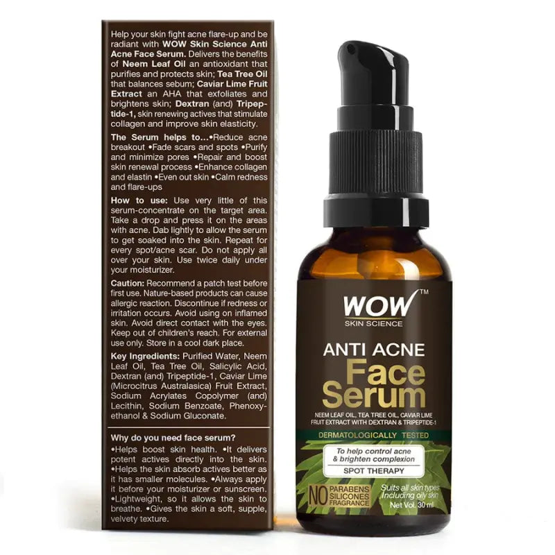 Wow Skin Science Anti Acne Face Serum (30 Ml)-2