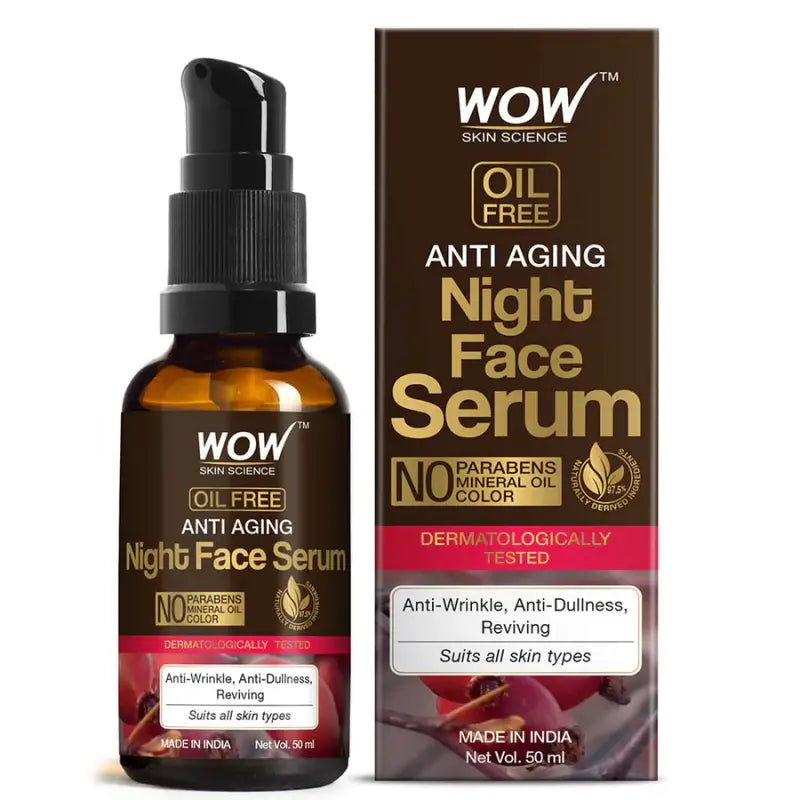 Wow Skin Science Anti Aging Night Face Serum (50 Ml)