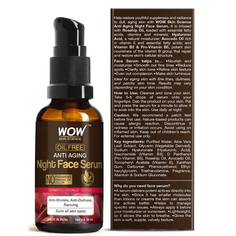 Wow Skin Science Anti Aging Night Face Serum (50 Ml)-3