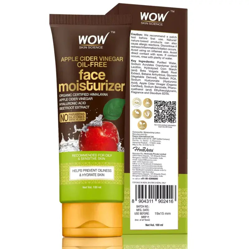 Wow Skin Science Apple Cider Vinegar Face Moisturizer (100 Ml)-2